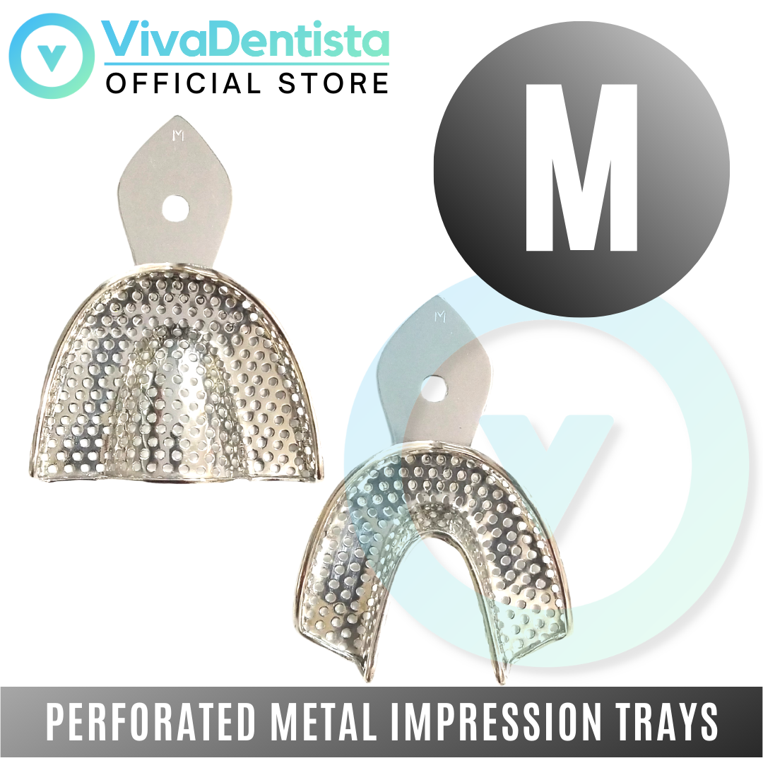 Perforated Metal Impression Trays (Set of 2)
