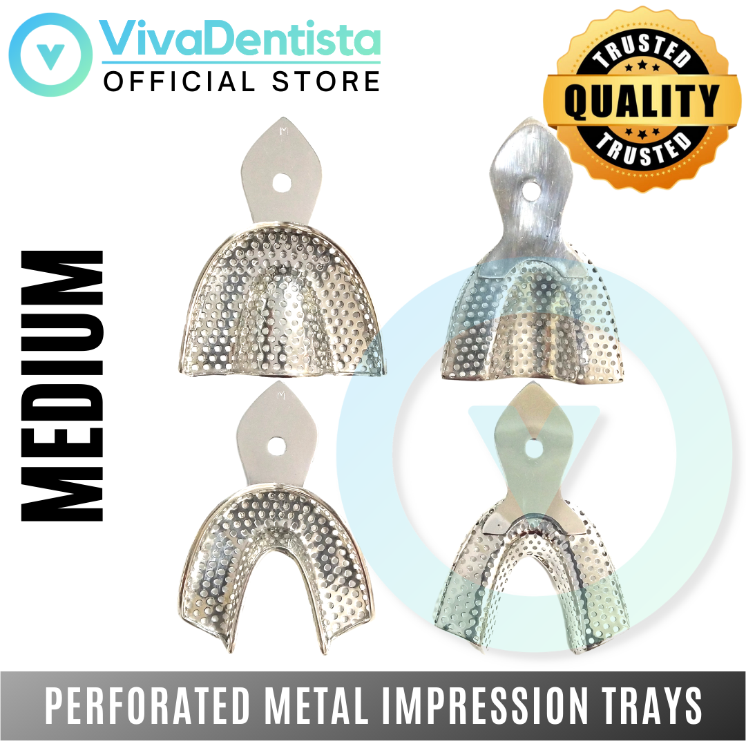 Perforated Metal Impression Trays (Set of 2)