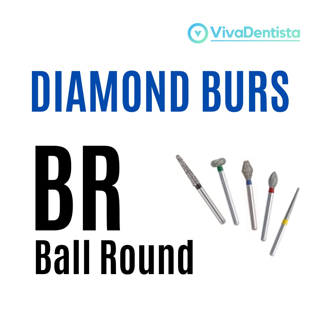 FG Diamond Burs (Ball Round) - 5pcs