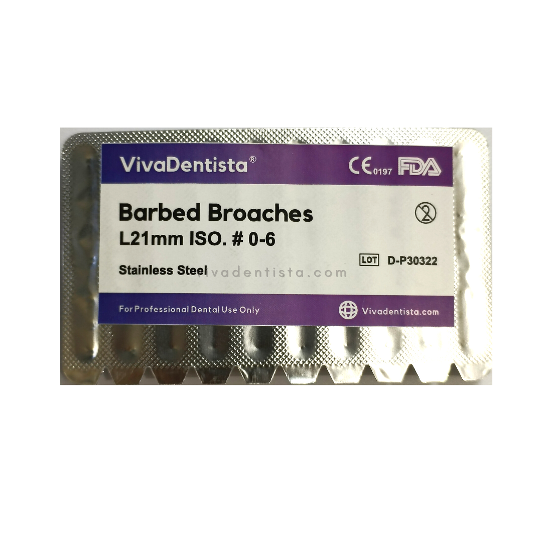 Barbed Broach 21mm Asstd 10S