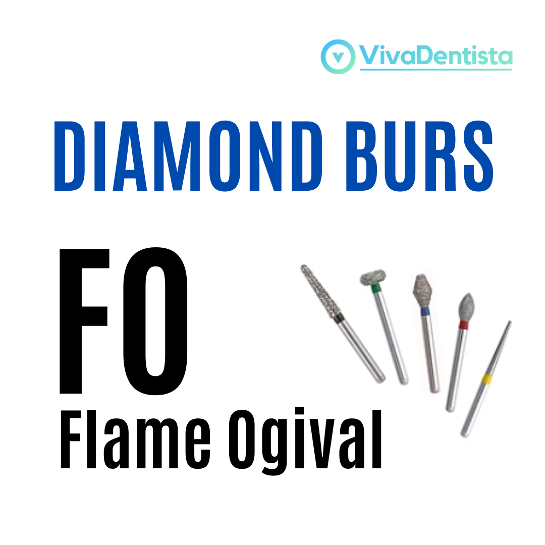 FG Diamond Burs (Flame Ogival) - 5pcs