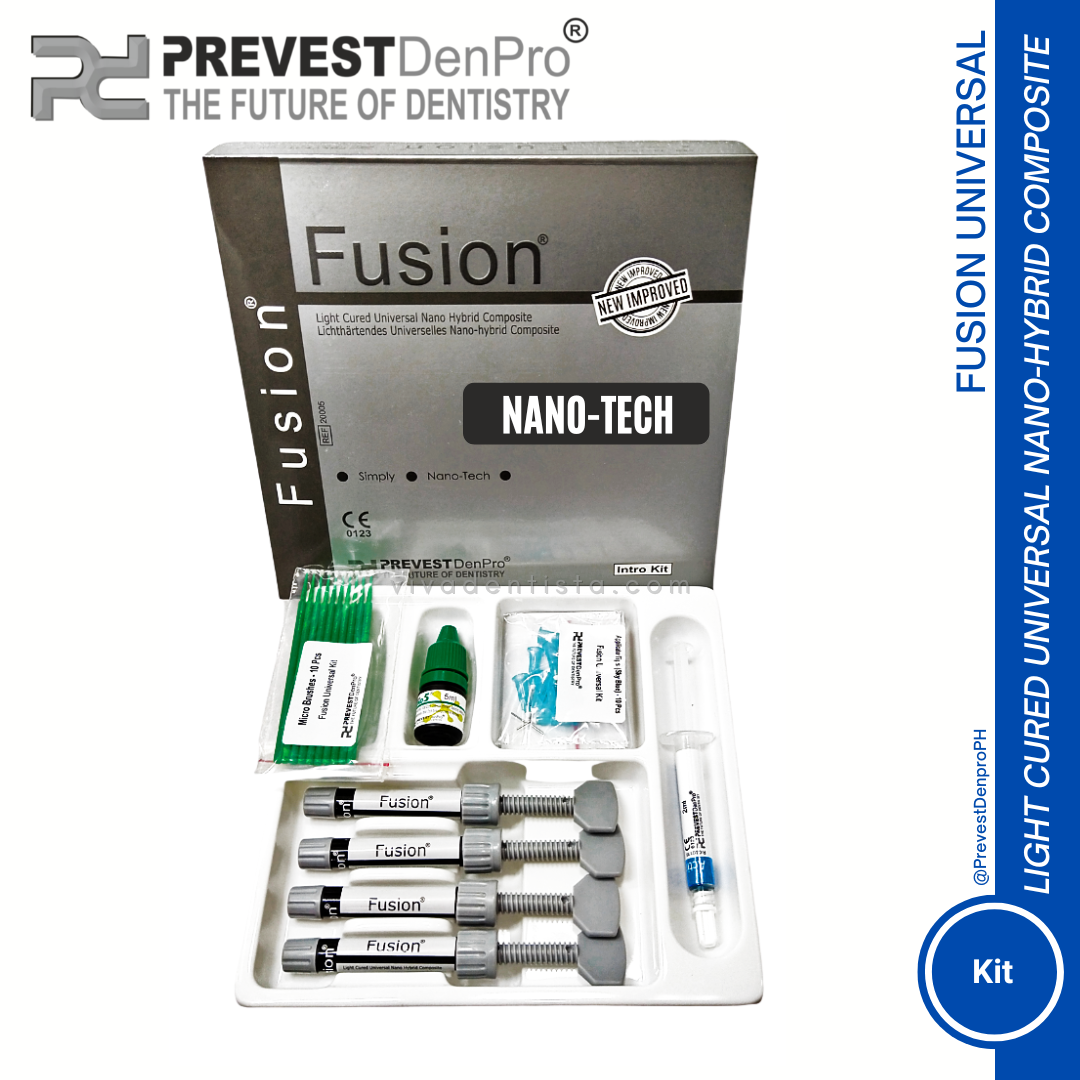 Fusion Universal Composite Kit
(Light Curing Universal Nano Hybrid Composite Kit)