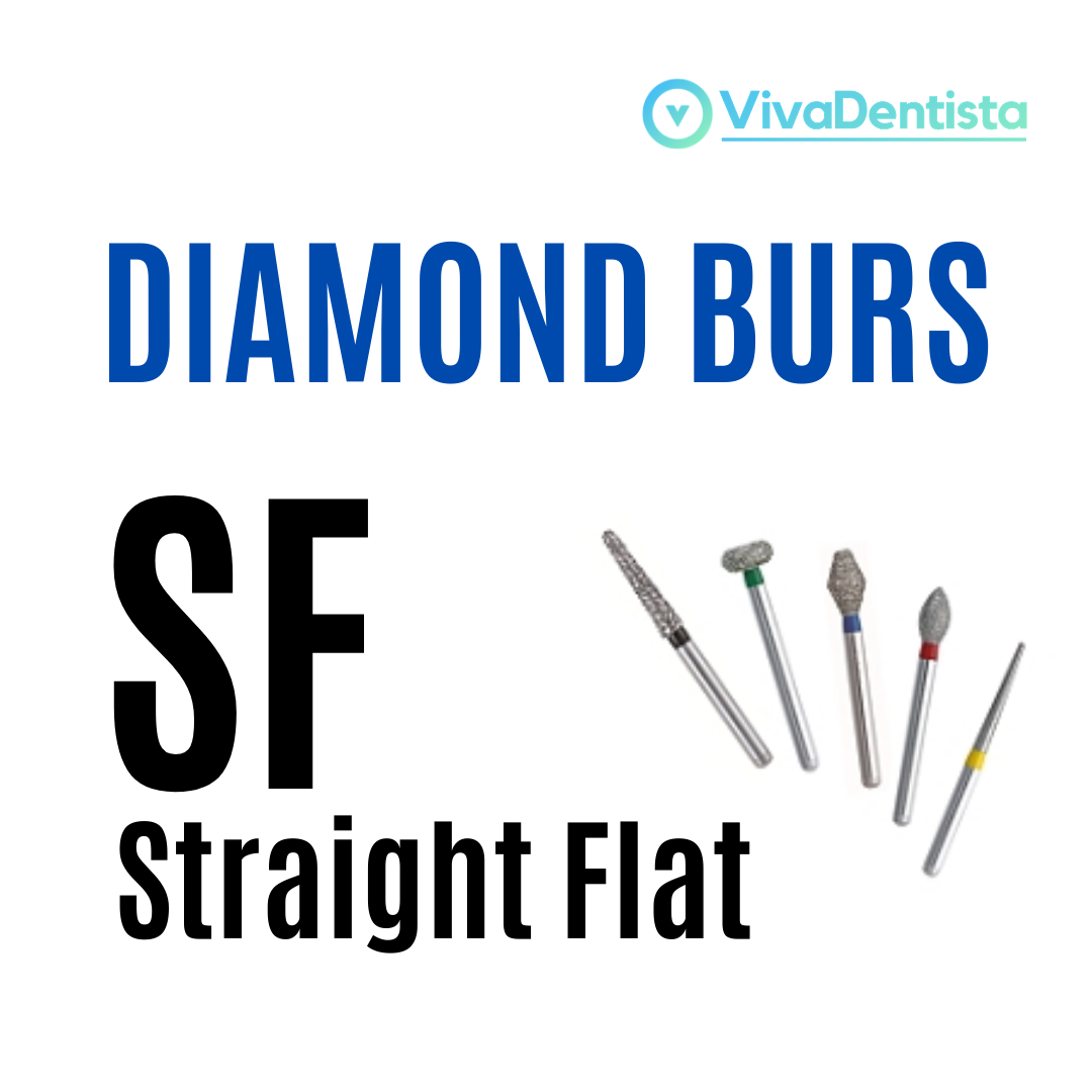 FG Diamond Burs (Straight Flat) - 5pcs
