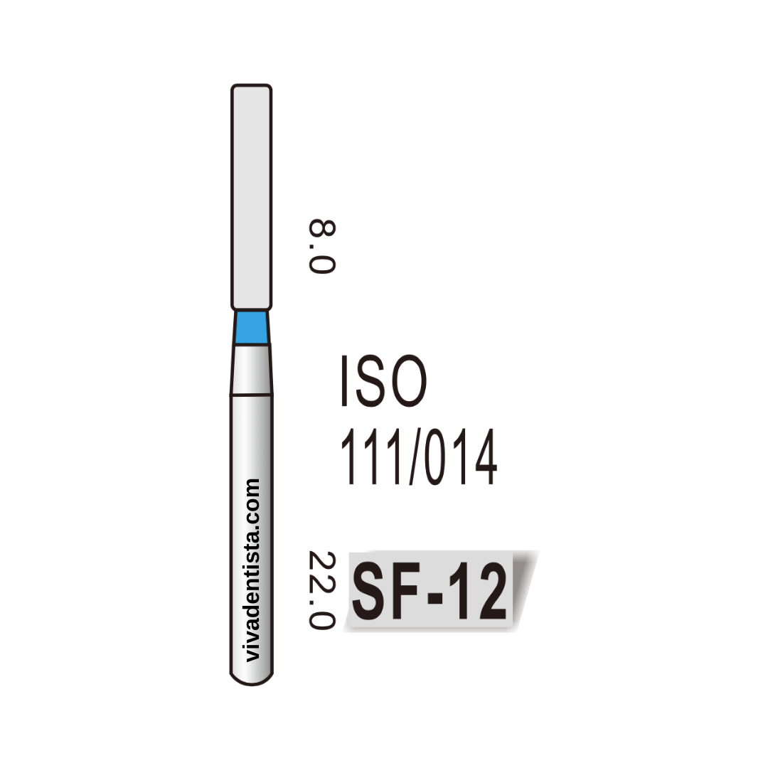 FG Diamond Burs (Straight Flat) - 5pcs