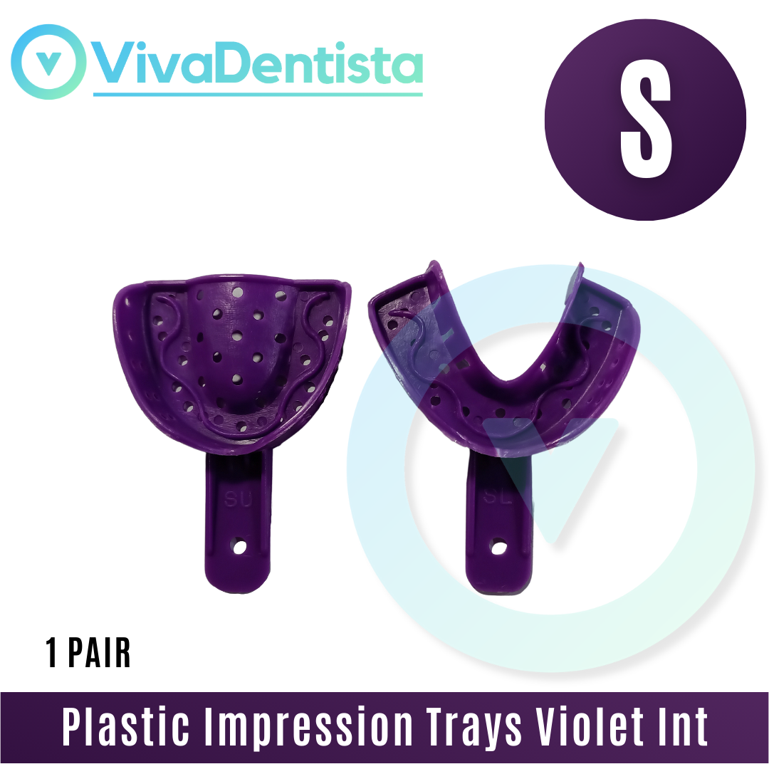Violet Plastic Impression Trays (Set of 2)
