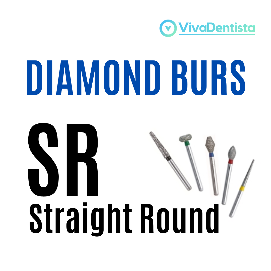 FG Diamond Burs (Straight Round) - 5pcs