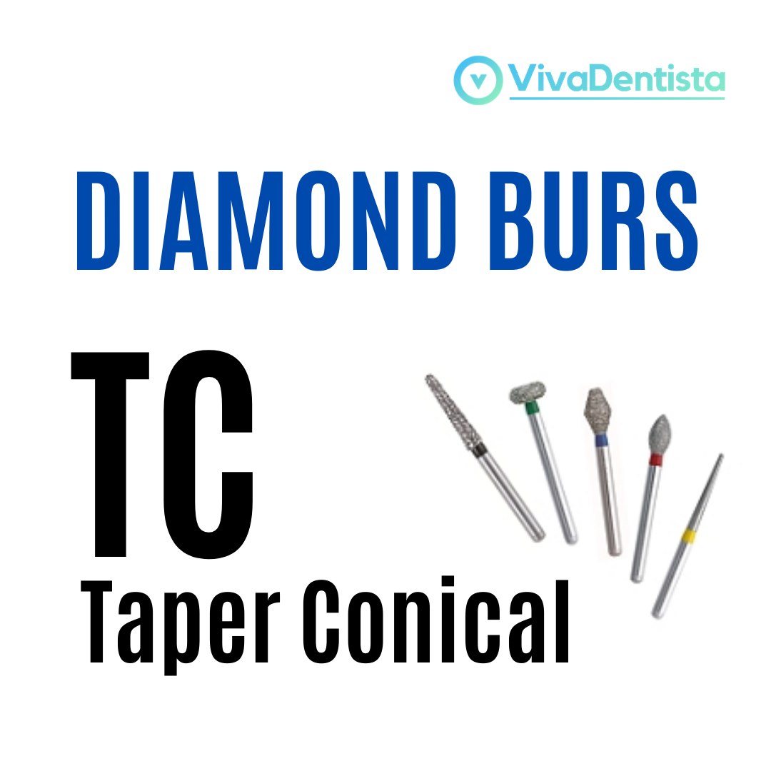 FG Diamond Burs (Taper Conical) - 5pcs