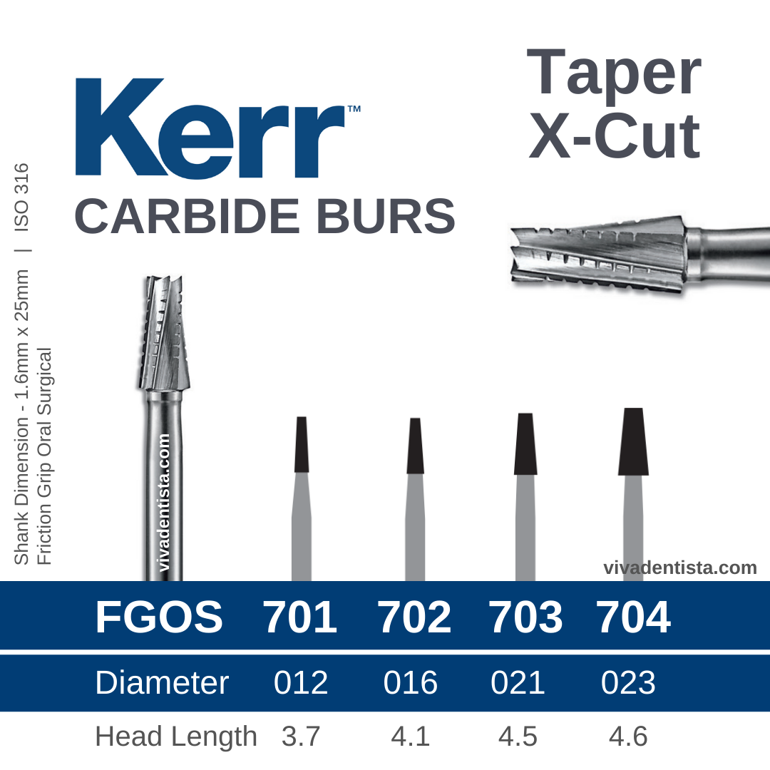 Kerr Carbide Bur FGOS (Taper)