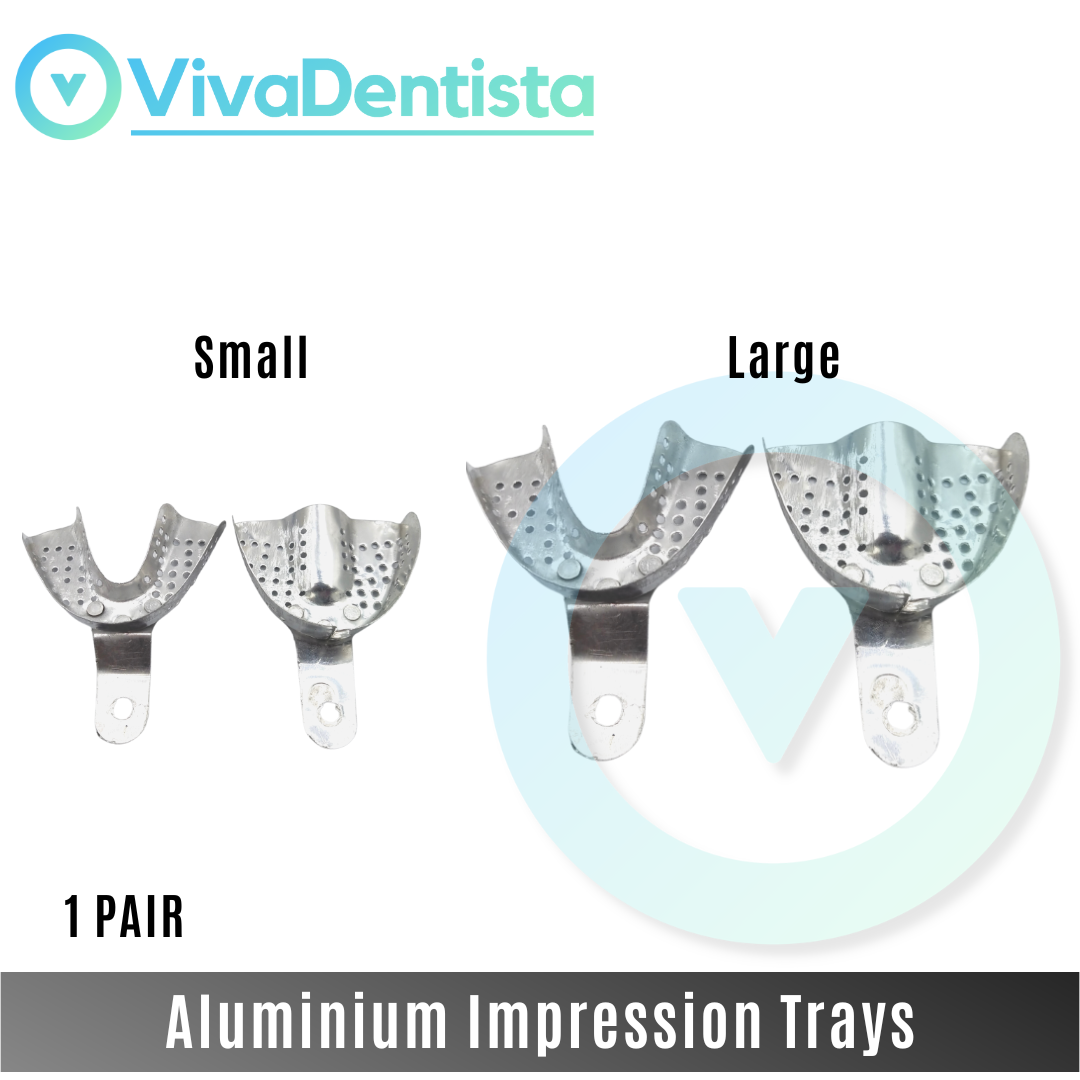 Aluminum Impression Trays - Perforated (Set of 2)